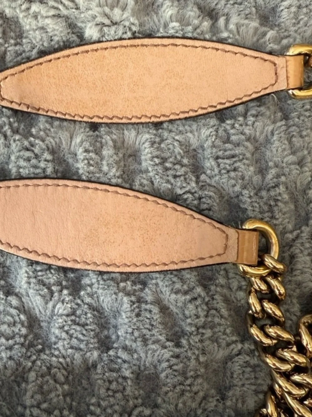 Gucci soho disco Brown Leather Shoulder Bag with Chain Detail
